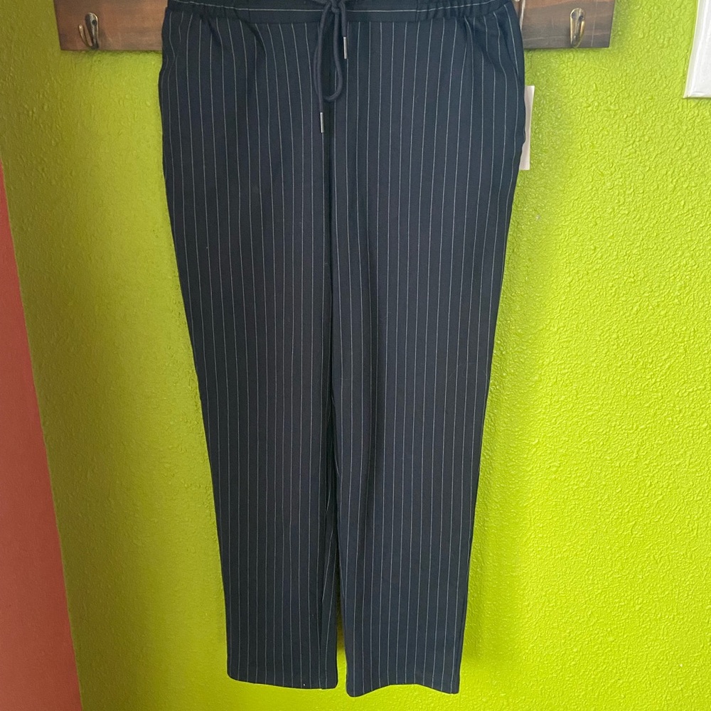Woman’s striped sweatpants